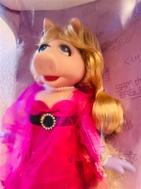 The Muppets Miss Piggy Porcelain Doll Celebrating 25 Years Etsy