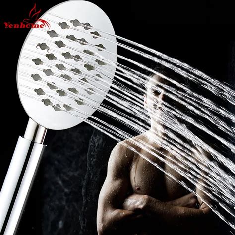 Modern Super Slim Stainless Steel Hand Showerhead Water Saving Handheld Showers Bathroom High