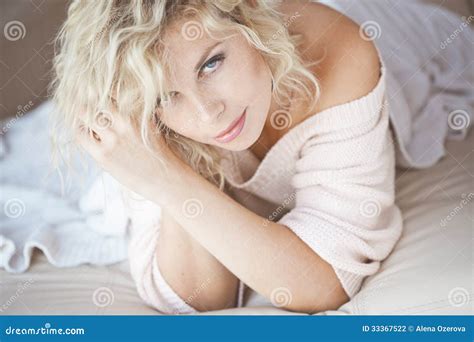 Woman In Bed Stock Photo Image Of Skin Adult Bedroom