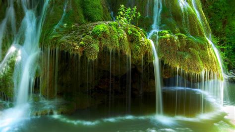Nature Landscape Waterfall Romania Moss River Water Wallpapers Hd Desktop And Mobile