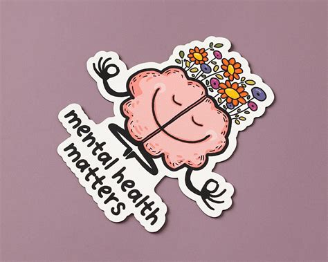 Mental Health Matters Sticker Cool Positive Sticker Etsy