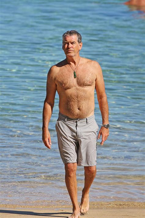 Shirtless Pierce Brosnan And Wife Keely Cant Get Enough Of Each Other In Images And Photos Finder