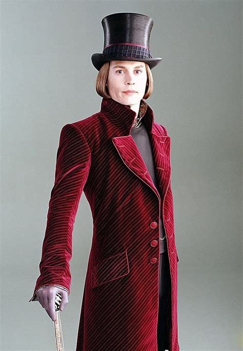 Johnny Depp As Willy Wonka In Charlie And The Chocolate Factory Costumes By Gabriella Pescucci
