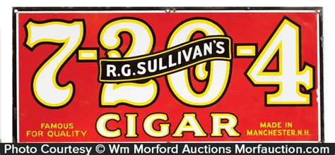 Denies no longer give the denier 25% xp. Sullivan's 7-20-4 Cigars Sign • Antique Advertising