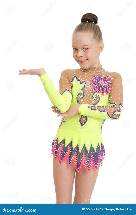 Adorable Young Gymnast Close Up Stock Image Image Of Adorable