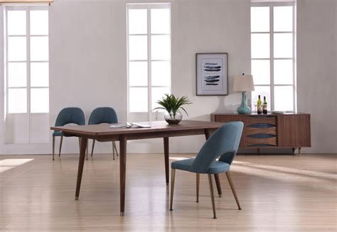 Solid single slab suar wood dining table available in different sizes with a fine straight. Modern Walnut Dining Table with Antique Brass Feet San ...