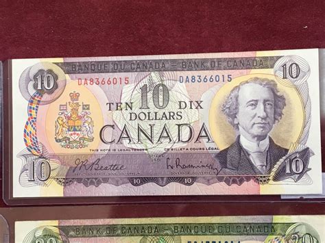 Canada Banknotes Denominations 1 2 5 10 20 50 Various Years