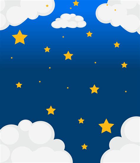 A Sky With Bright Stars 434203 Vector Art At Vecteezy