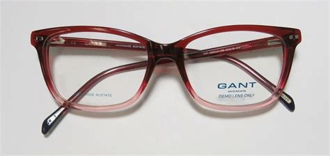 Gant Gw Amelia Rd Red Crystal Fade Optical Plastic Eyeglasses Frame 53 16 145 Rx