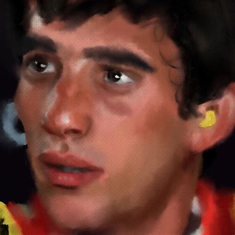 Ayrton Senna Portrait Painting Print A3 Picture Of Ayrton Etsy