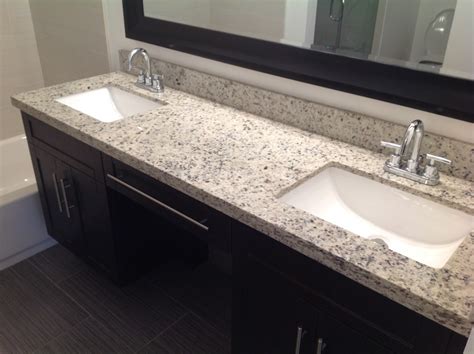 Glass used for bathroom vanity countertops is usually ½ thick tempered glass meaning if it were to break it would bathroom countertops: Granite Bathroom Countertops | Best Granite for Less