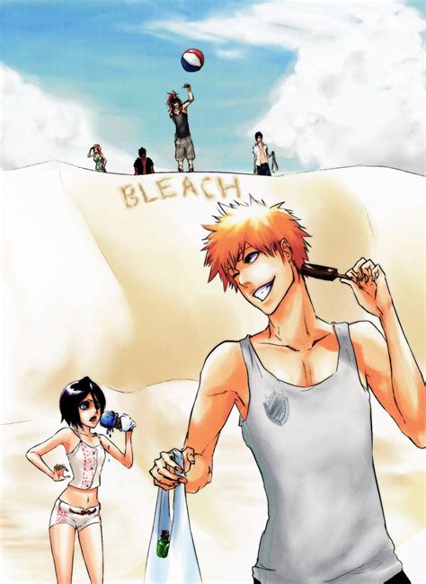 Bleach Beach By AFunny On DeviantART Bleach Characters Bleach Rukia