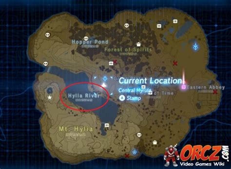 Breath Of The Wild Map River Of The Dead The Video Games