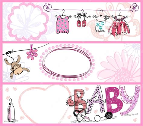 Premium Vector Collection Of Cute Baby Banners With Animals