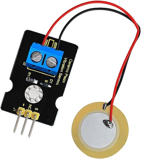 Analógico Piezoeléctrico Sensor Bloqueo Vibración Cerámica Electrónica Para Arduino Amazones