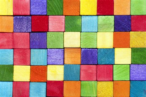 Colorful Wood Blocks Vintage Colorful Wood Blocks
