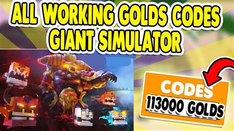 When other players try to make money during the game, these codes make it easy for you and you can reach what you need earlier. ALL *NEW* INSANE WORKING ROBLOX GIANT SIMULATOR CODES FOR ...