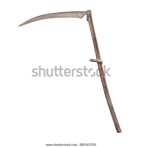 Old Scythe Farm Implement Isolated On Stock Photo Edit Now 380563705