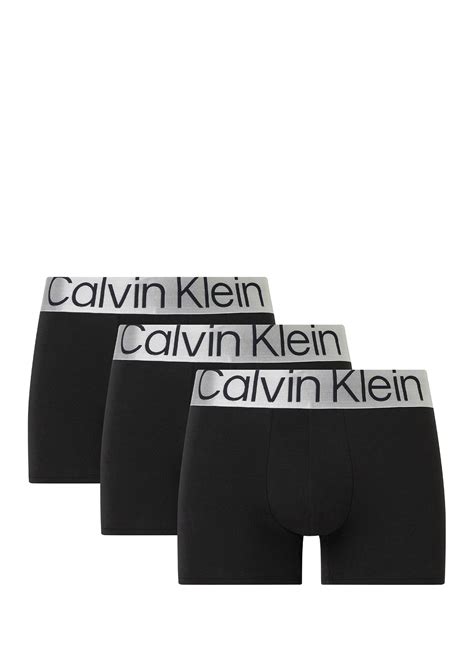 Calvin Klein Siyah 3lü Erkek Boxer Seti Siyah