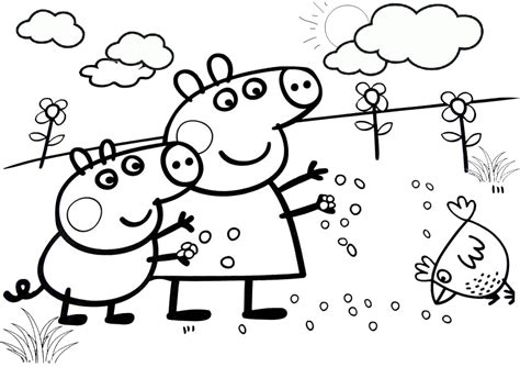 The most favorite pig of all kids is waiting for your crayons with her entire pink family: 27 Peppa Pig Coloring Pages to Print and Color (2020 ...