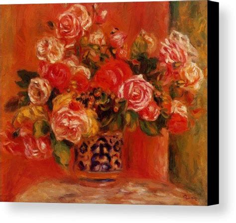 New Artwork Made With Love For You Roses In A Vase 1914 Canvas
