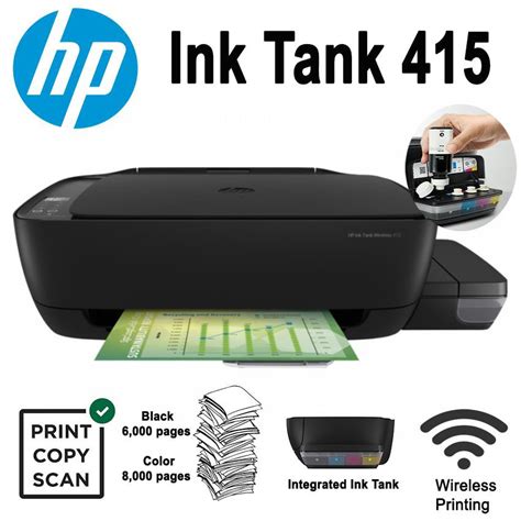 Jual Hp Ink Tank Wireless 415 All In One Printer Garansi Resmi Hp Indo