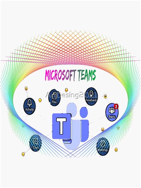 Microsoft Teams Sticker By Artdesing2021 Redbubble
