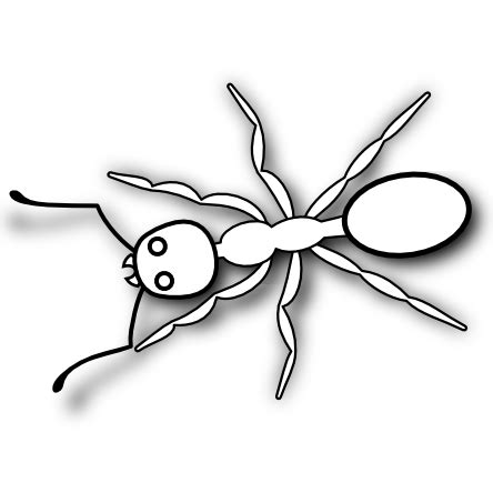 ant 3 black white line art coloring book colouring hunky dory SVG ...