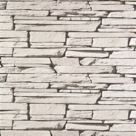 Grandeco Dax Dry Stone Wall Slate Brick Effect Vinyl
