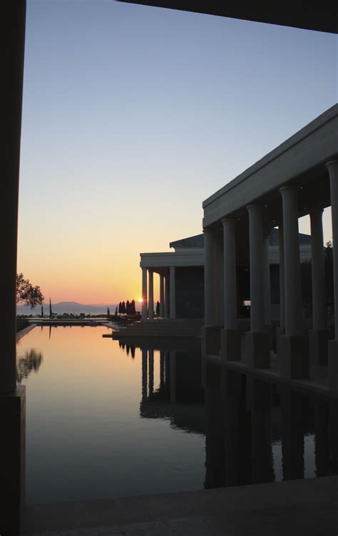 Reflecting Pool In The Sunset Greece Reflecting Pool Sunrises