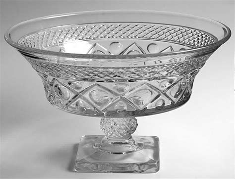 Cape Cod Clear 1602 160 10 Footed Bowl By Imperial Glass Ohio