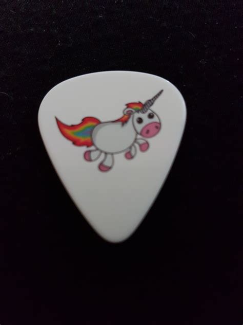 Rainbow Haired Unicorn Guitar Pick Can Also Be Sent As A Etsy