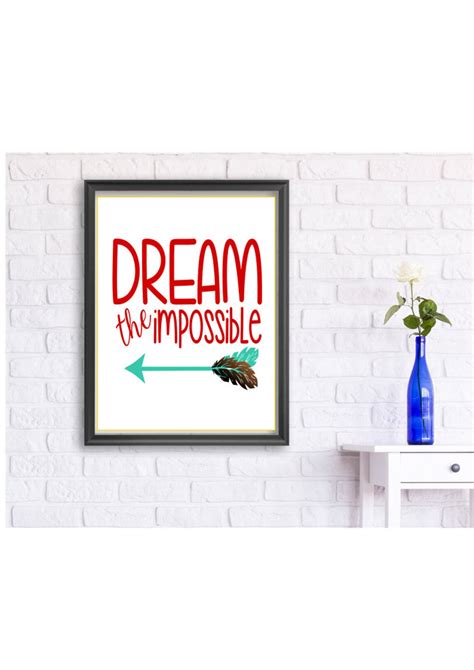 Dream The Impossible Svg Dxf Eps Ai Png And Pdf Cutting Etsy