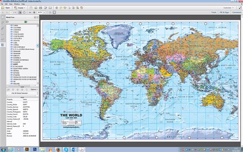 World Political Map Huge Size 120m Scale Editable Geopdf Xyz Maps