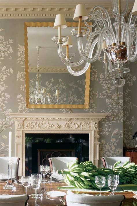 10 Eye Catching Dining Rooms With Wonderful Floral Wallpaper