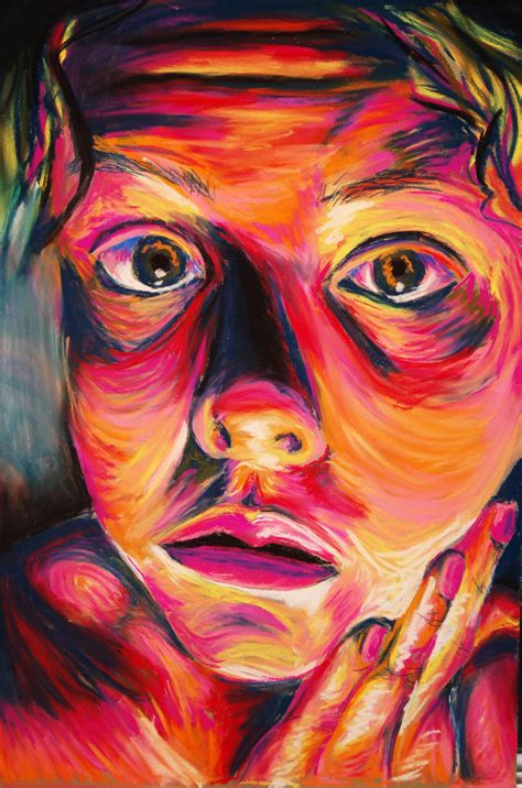 Ashley Cyborski Soft Pastel Self Portrait Portrait Art Art Painting