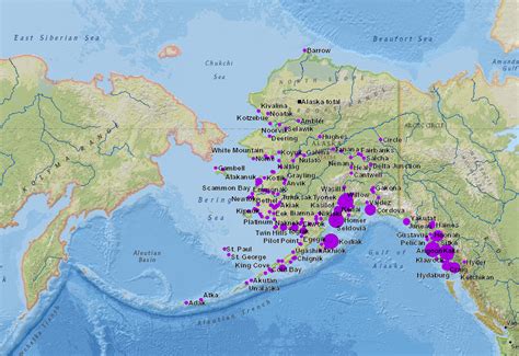 Street, road and tourist map of alaska. Alaska Commercial Fishing Communities Interactive Map ...