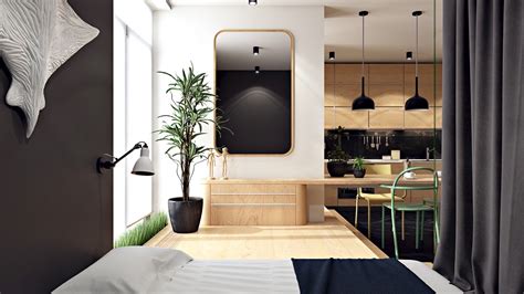3 Small Apartments That Rock Uncommon Color Schemes With Floor Plans