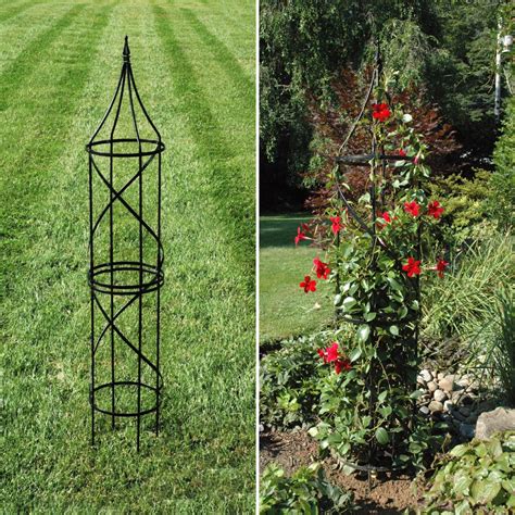 Border Tuteurs Solid Steel Obelisk 4 Sizes Henderson Garden Supply