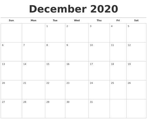 Yearly calendar showing months for the year 2020. November 2020 Monthly Calendar Template