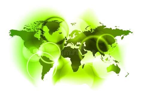 Green World Stock Vector Illustration Of Earth Eps10 18313467