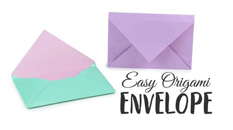 Simple Origami Envelope Video Tutorial Envelope Tutorial Origami