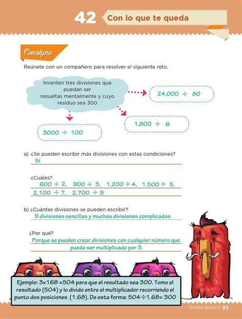 Libro de matematicas contestado de 5 grado. Desafíos Matemáticos Quinto Grado Contestado | Libro Gratis