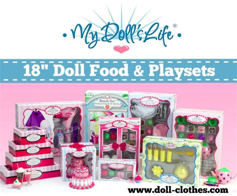 Food Sets And Play Sets For Dolls Like American Girl And More Lemonade Set Dessert Sets