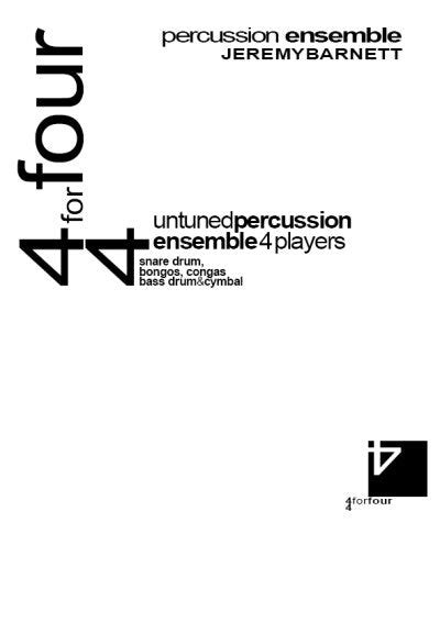 4 4 For Four Intermediate Percussion Ensemble Rhythmscape Publishing