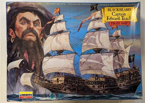 70858 Blackbeard Captain Edward Teach Pirate Ship
