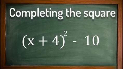 Completing The Square Algebra Definition