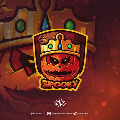 Halloween Spooky Mascot Logo Design Logodesign