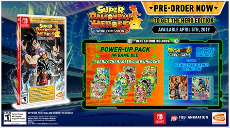 .ball heroes world mission will receive a second free update in august july 22, 2019 bandai namco announced the second free update for super dragon available, trailer and patch notes april 26, 2019 bandai namco has released recently announced free demo version of super dragon ball heroes. Super Dragon Ball Heroes World Mission - EVENT | DRAGON ...