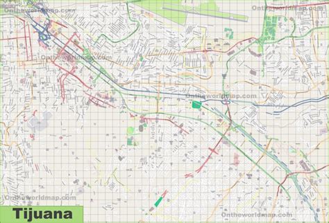 Tijuana En Mapa De Mexico